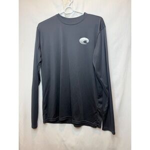 Costa Performance Long Sleeve T-Shirt Mens Gray Fishing Surf Activewear Medium